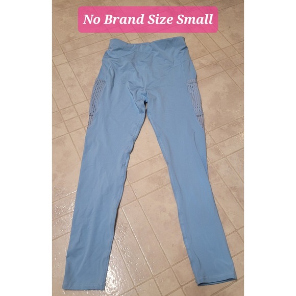 Workout Leggings Women's Small Blue Activewear Athleisure Cropped Athletic - Picture 1 of 1